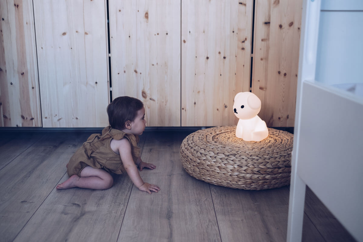 Snuffy First Light showing multiple brightness levels in a cozy room
