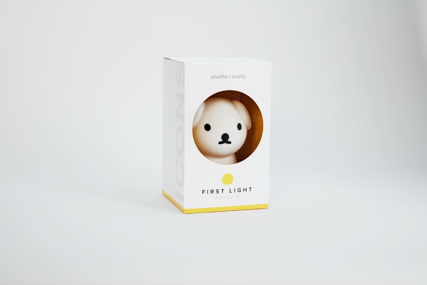 Snuffy First Light rechargeable LED night light on white background