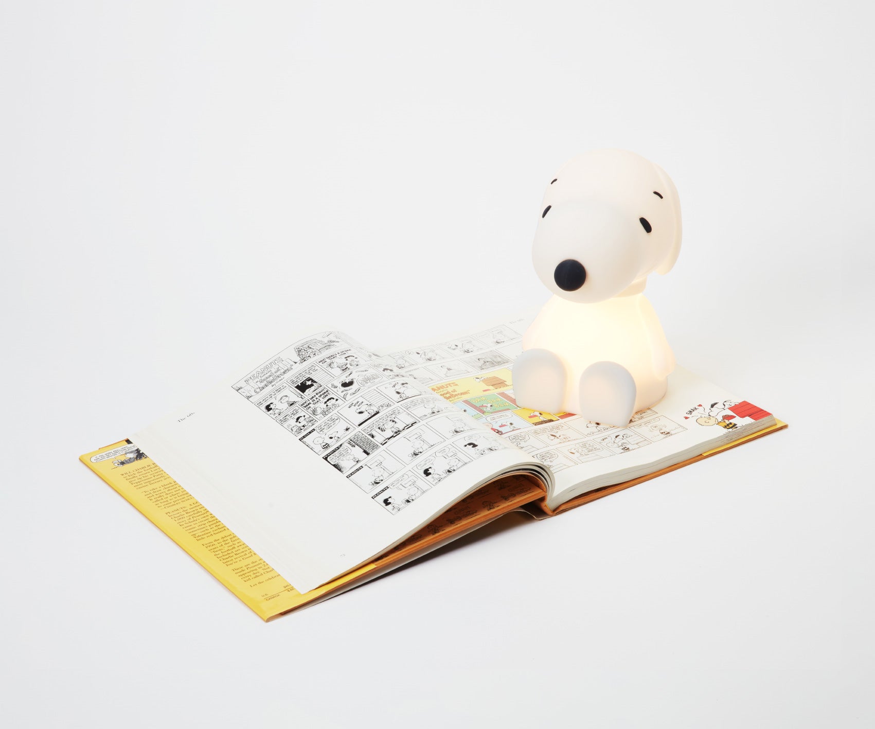 Close-up of Snoopy First Light soft silicone design