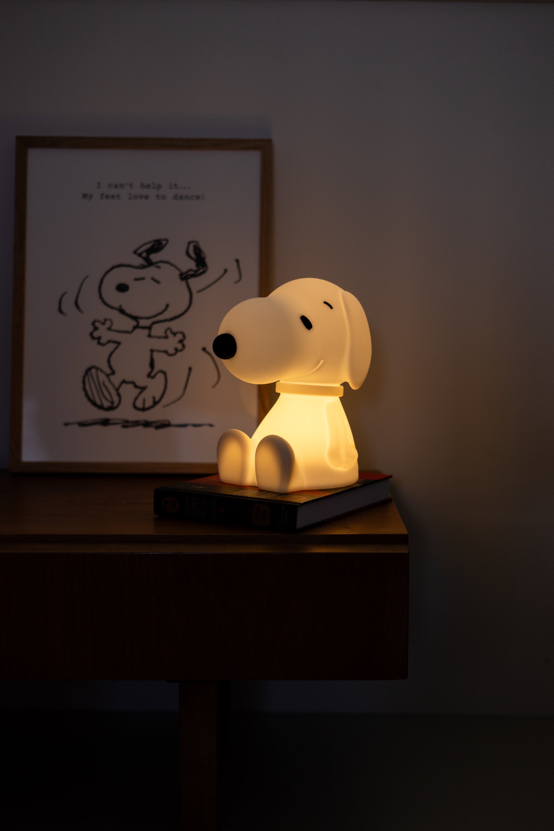 Snoopy First Light being charged with USB cable
