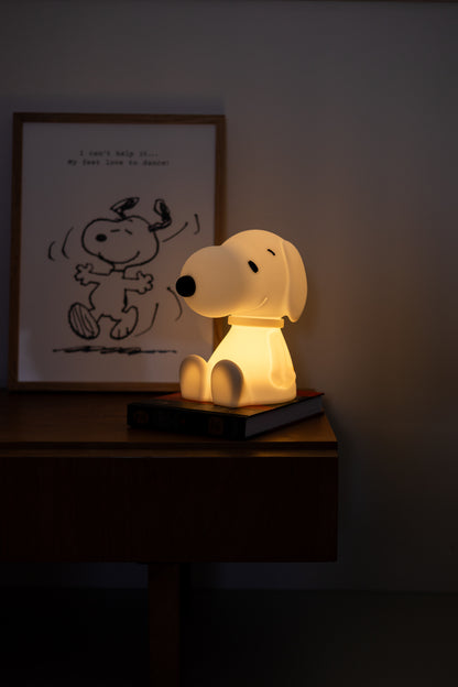 Snoopy First Light being charged with USB cable
