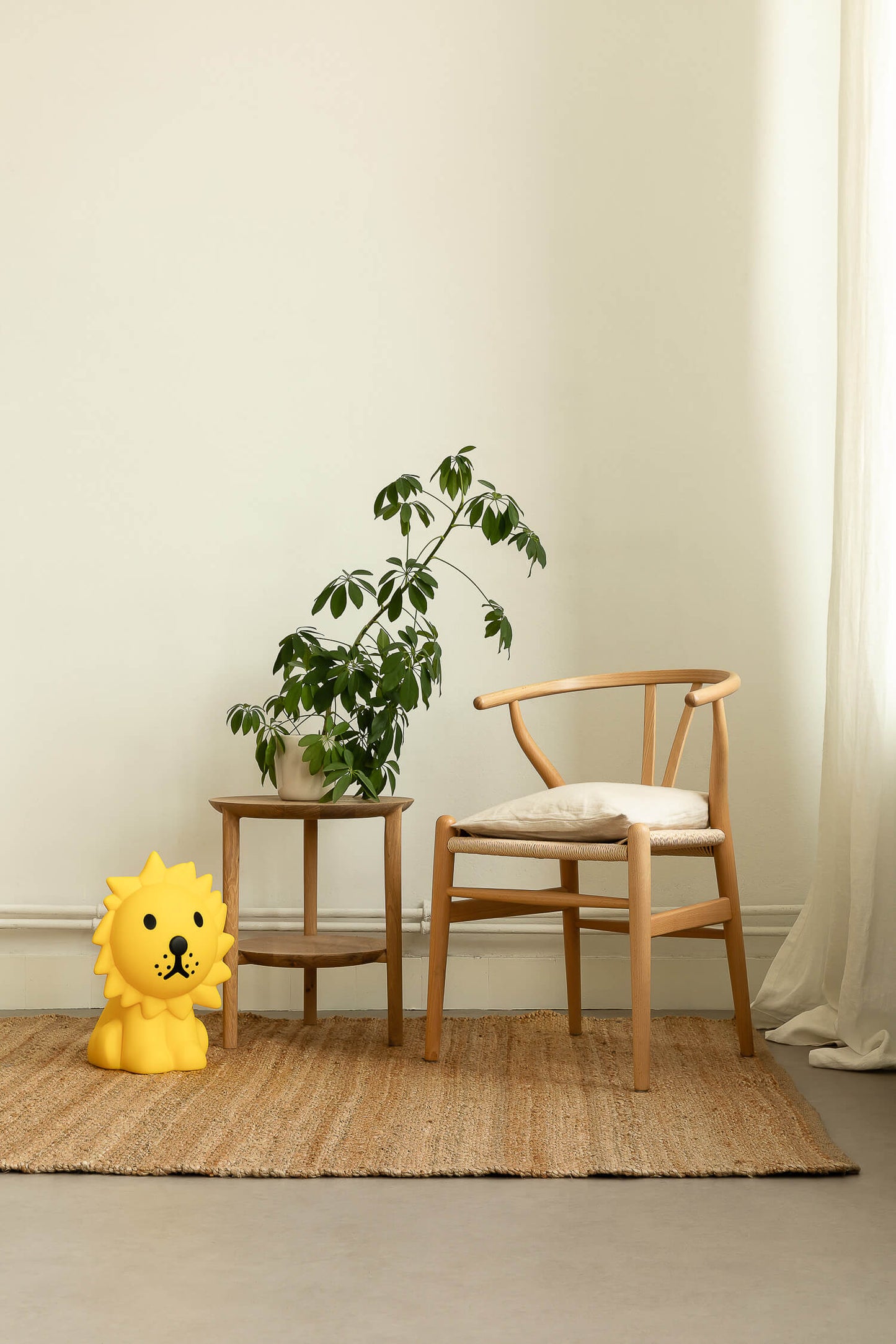 Lion Star Light placed on floor as decoration